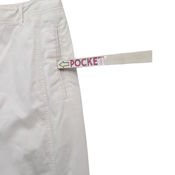 Club Monaco Wide Leg Pants Womens Cream High Rise Flat Front Size 6 - Picture 7 of 11